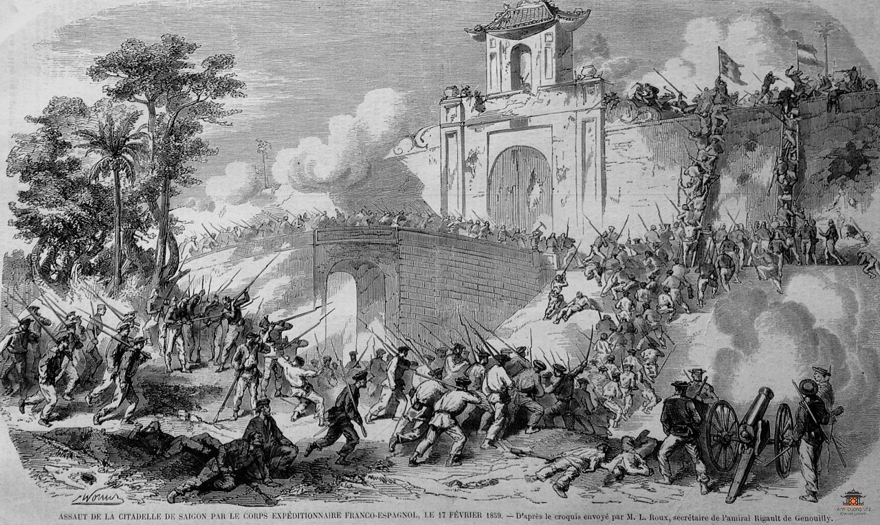 In 1859, the French army besieged Saigon, Vietnam